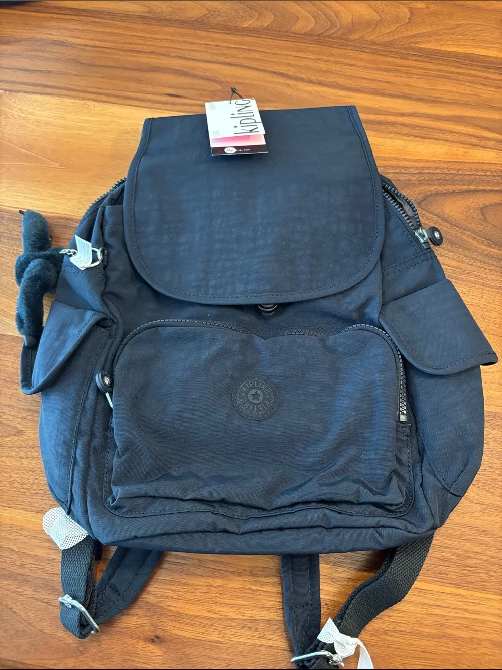 NWT New Kipling City Pack Packpack Blue Bleu 2 Bag